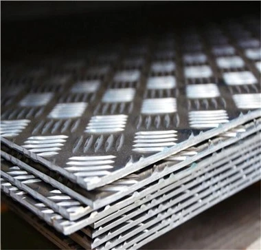 In reliëf gemaakte aluminiumplaat